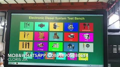 Common rail  test bench EUI EUP cambox testing - Electrical unit pump testing 04414799025