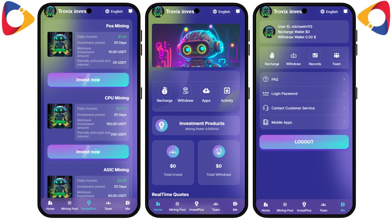 Hyip TROVIX MINING Php Script tutorial install