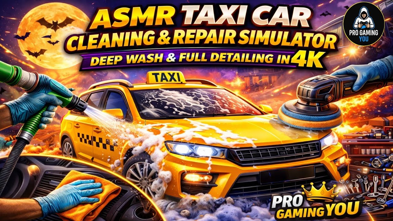 ASMR Taxi Car Cleaning & Repair Simulator – Deep Wash & Full Detailing in 4K | Pro Gaming You