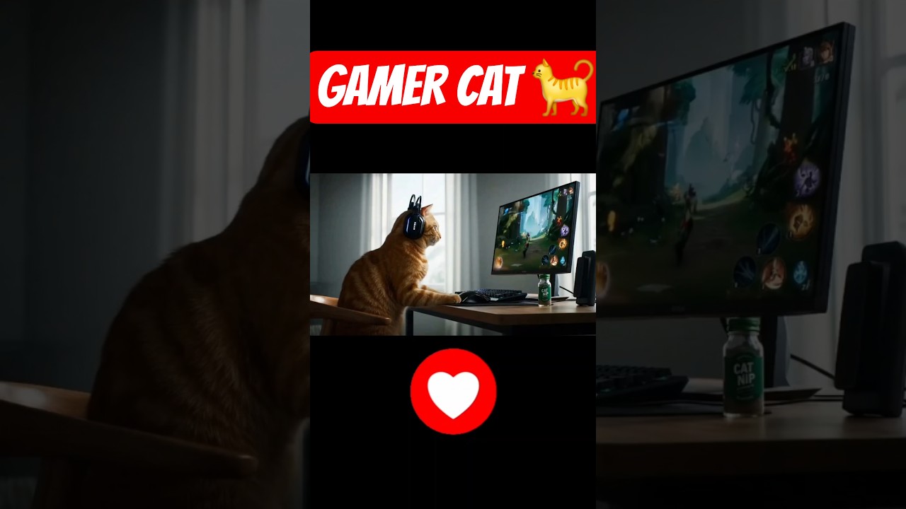 Gamer Cat 🐈  - Cats can game! 