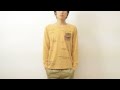 Quash（クワッシュ） カット＆ニット レイヤード風 長袖tシャツ メンズ ポケット付き Ｔシャツ ロンt プリント 重ね着 3624-041