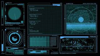 Blue Hacker Screen FREE Sci-Fi HUD Background loop