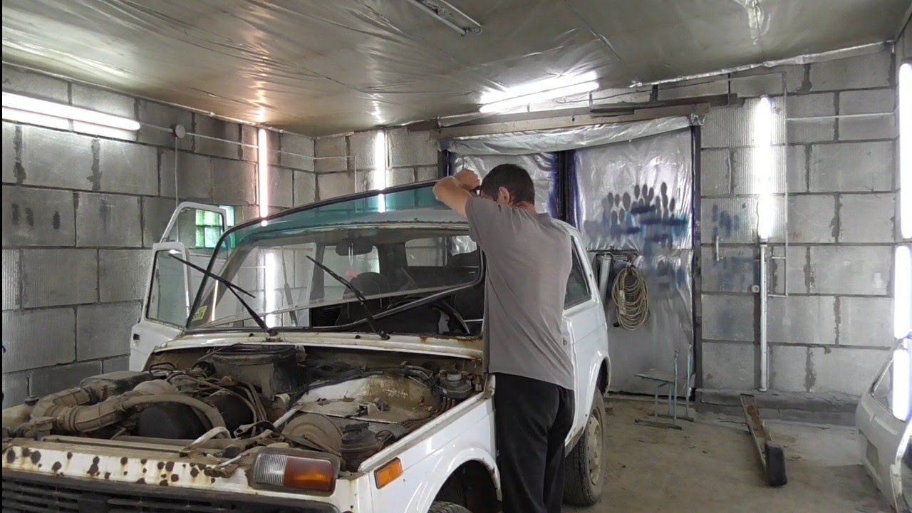 Как снять СТЕКЛО в НИВЕ !!! Лобовое стекло. - YouTube