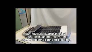 All in one solar street light with automatic self-cleaning robot,which make your panel without dust