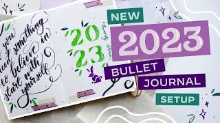 2023 New Bullet Journal Setup | Bujo Inspiration for Yearly Planning