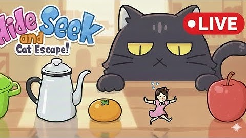 SNEAKY CAT ESCAPE LIVE 🐾🔥 #CatEscape #HideAndSeek #GamingLive