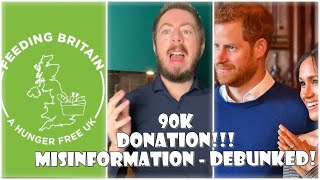 Prince Harry Duchess Meghan 90k Donation Misinformation DEBUNKED