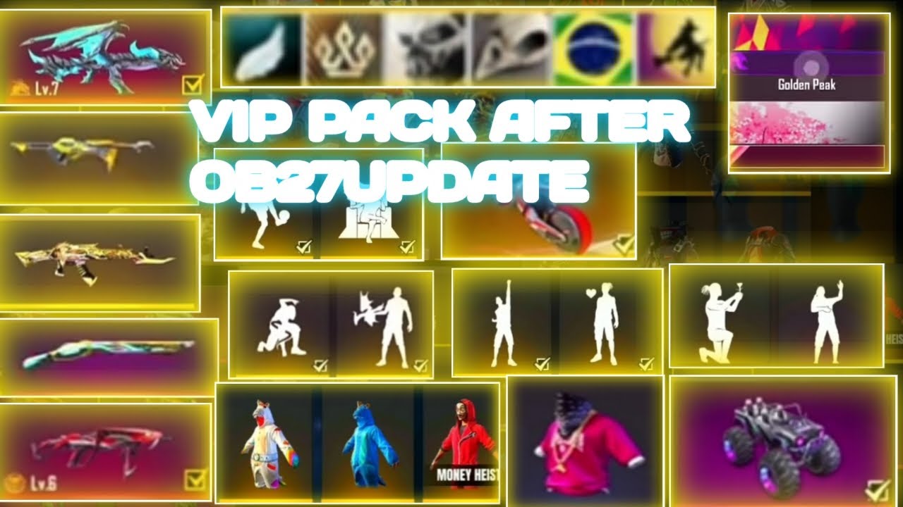 Free Fire VIP Glitch Pack ! After Update OB27 ! Matchmaking Fixed ! All Rare And Old  Bundles