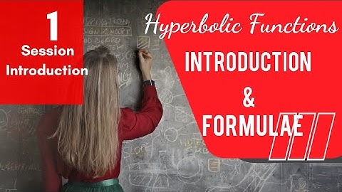 Hyperbolic Functions || Hyperbolic Functions Formulae #btechmath #bscmath #EM-1