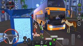 고속버스 정류장 시내 운전 🚌🙋 버스 시뮬레이터: 궁극 - BEST 2021 자동차 시뮬레이터 게임 Android/IOS 게임 플레이 screenshot 1