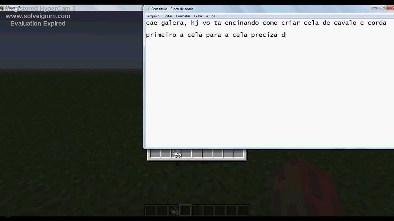 minecraft mo`creatures como fazer sela de cavalo e corda YouTube