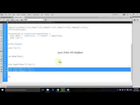 Associative Array Lecture No 1 | Web Development in PHP