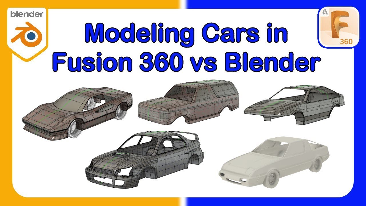 Overview of Blender and Fusion 360
