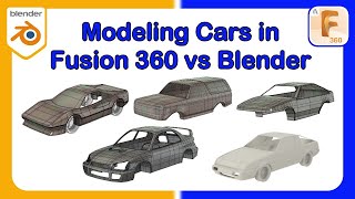 Fusion 360 vs Blender for Car Modeling  Which car shapes work best when modeling with Fusion 360