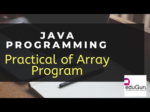 Java Programming | Array Program | Practical of Running Program