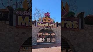 Six Flags Fiesta Texas Mardi Gras starts today! #shorts #sixflagsfiestatexas #mardigras