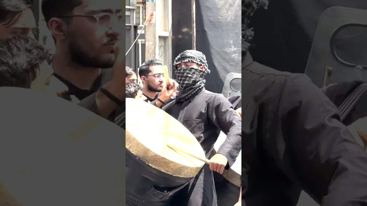1X 2X 5X Zoom of Iphone 16 pro - Drumming at Muharram Mourning Ceremony Tehran  