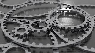Scratched Metal Gear Wheels | Hypnotic Wheel | Animated Background | 3D Blender Animation #34 screenshot 4
