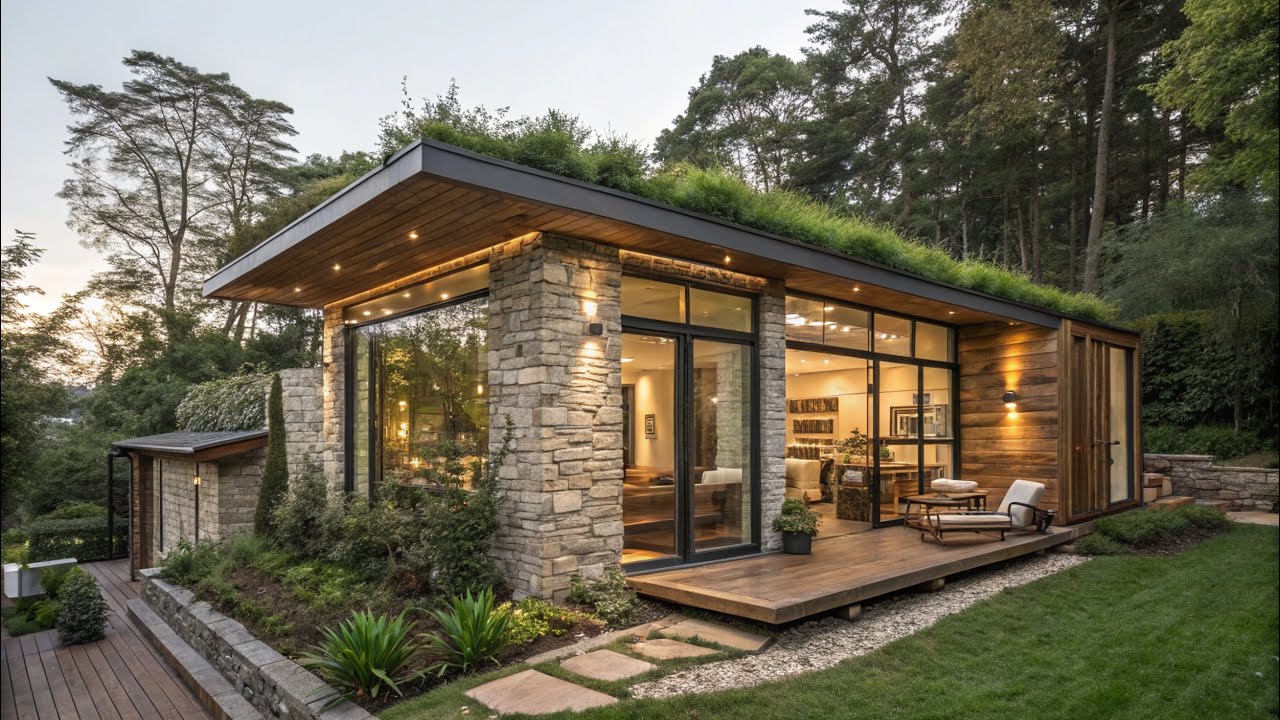 A Harmonious Blend of Modern Elegance and Nature: The Ideal Small House ...