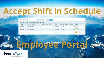 TeamWork 5 Employee Tutorial: How to Accept Shifts in Your Schedule