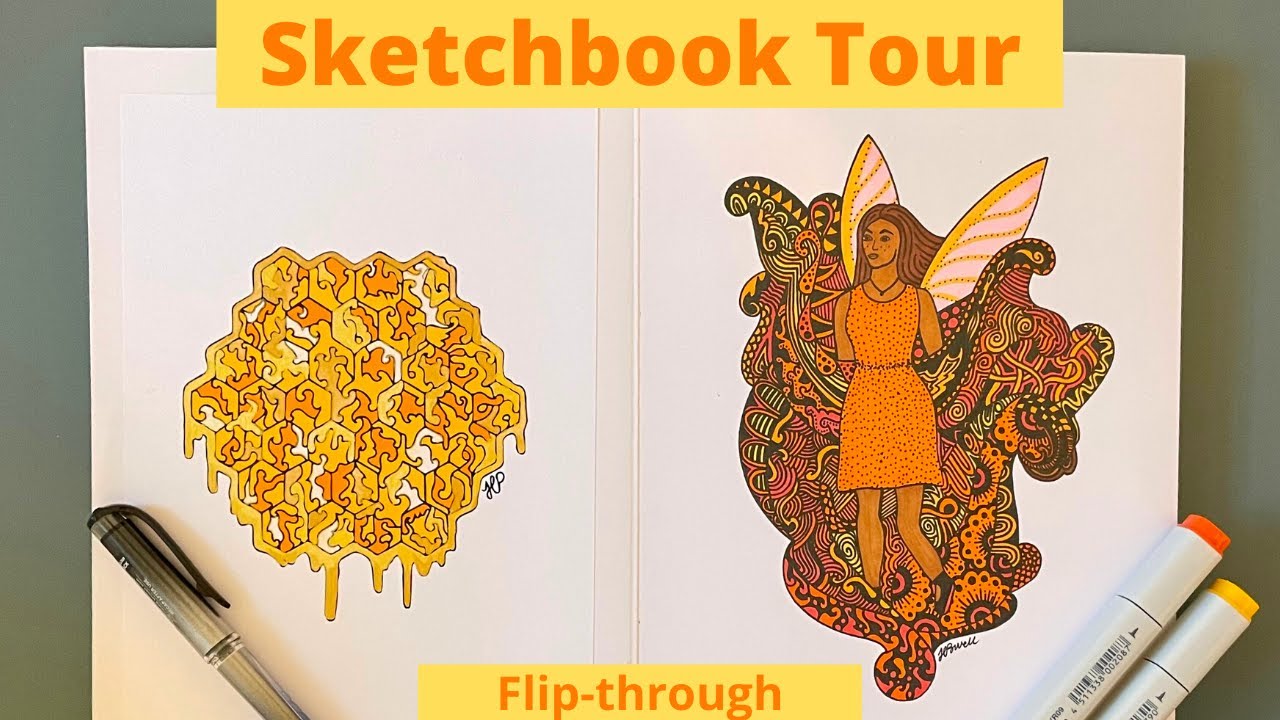 Sketchbook Tour! | Flipping through my drawings | Art Inspiration - YouTube