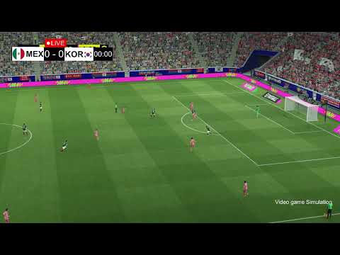 🔴 Live: Mexico vs South Korea | FIFA World Cup 2026 Live | MEX vs KOR Live | Video Game Simulation