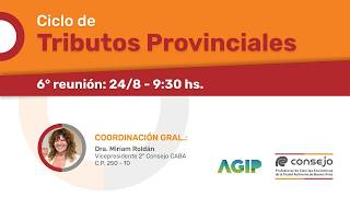 CICLO DE TRIBUTOS PROVINCIALES.