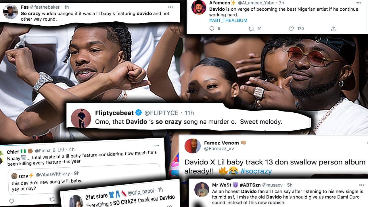 Nigerians React to Davido Ft Lil Baby - So Crazy, Davido Fans Happy, Wizkid Fc A Better Time Album