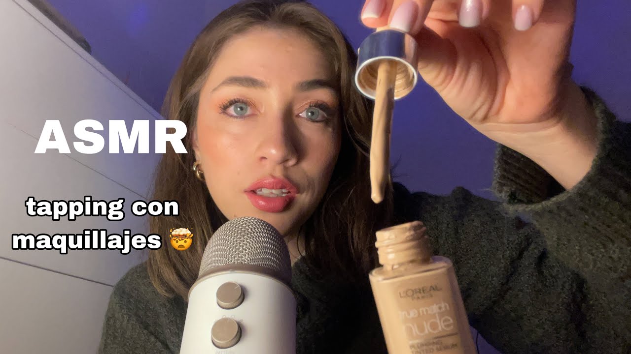 ASMR ARGENTINA 🇦🇷 - Tapping con mis maquillajes 💤😴