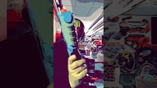 The Nerf Laser Strike blasters reminded me of the Lawgiver so… old helmet, sunglasses, tape and… :D