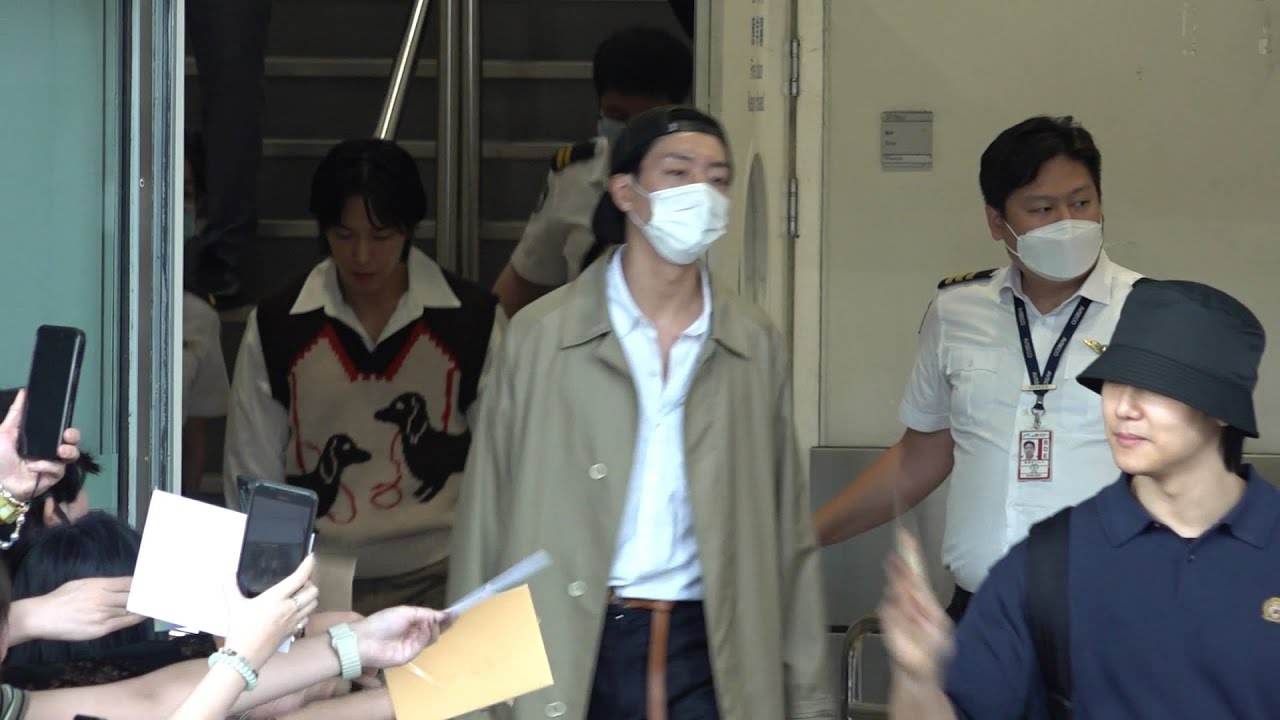 CNBLUE (YongHwa、MinHyuk、JungShin) Hong Kong Airport Arrival 20240412 (Incheon | Korea→Macau)