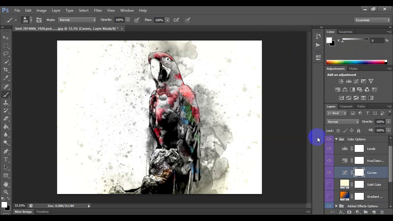 Water Ink Art Photoshop Actions