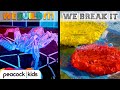 3D Chalk Art vs. Swirling Paint Destroyer | WE BUILD IT WE BREAK IT