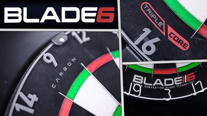 WINMAU Blade 6 Triple Core Carbon Professional Bristle Dartboard