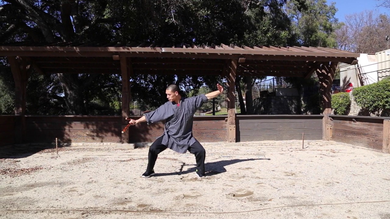 中国武術　少林拳　達磨杖　　契木　千切木　乳切木 Sword Basics: Types of Thrusting Swords (ci jian) - Flat Thrusting
