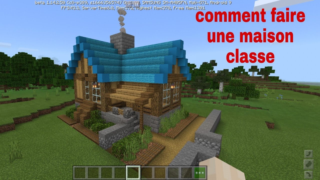 Comment faire une maison classe minecraft - YouTube