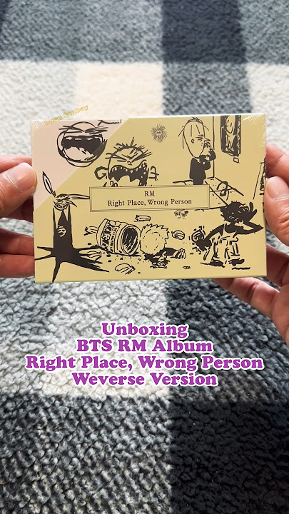 Unboxing BTS RM Album - 'Right Place, Wrong Person' Weverse Version