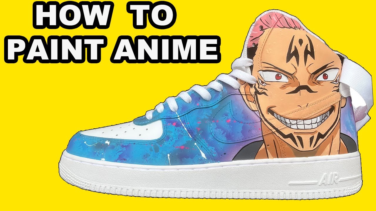 How to Paint Anime Characters on Your shoes Jujutsu Kaisen YouTube