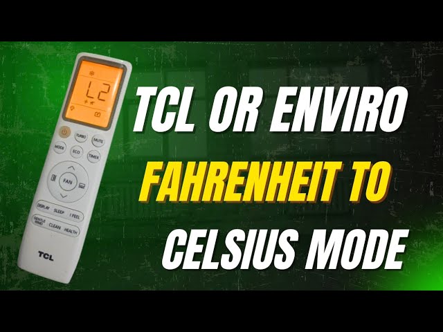 New Original For TCL Air Conditioner Remote Control Fahrenheit Celsius Convert e