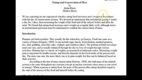 Lab Report Writing for First Semester Physics