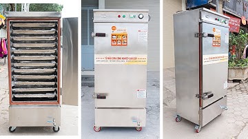 Tủ Nấu Cơm, Tủ Hấp Đa Năng 12 Khay Có Hẹn Giờ và Chỉnh Nhiệt Độ, Hàng Việt Nam Giá Cực Tốt