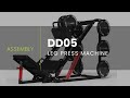 Syedee dd05 leg press machine with calf raise block  assembly