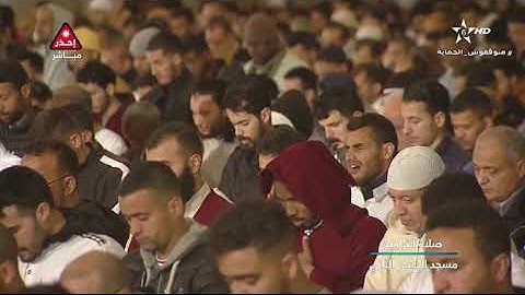 صلاة التراويح الليلة 13 الثالثة عشر 1443_2022 الشيخ عمر القزابري سورة الكهف مسجد الحسن الثاني المغرب