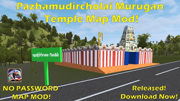 New Pazhamudircholai Temple Map Mod V1 Released | Bussid Squad Salem