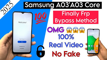 Samsung A03 Core (SMA032F) Frp Bypass2025 Android 13 | Samsung A03 Google Account Unlock Without Pc