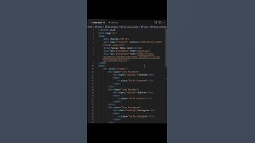 Social Media Icons using HTML & CSS #htmlcss #coding #socialmedia