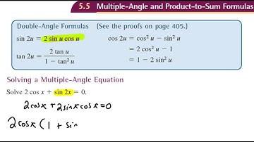 Solving a Multiple Angle Equation Ex 1
