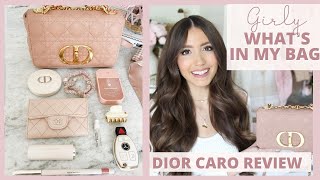 What's In My Bag?! Girly Aesthetic // Dior Caro Bag Review + Is It Worth It??