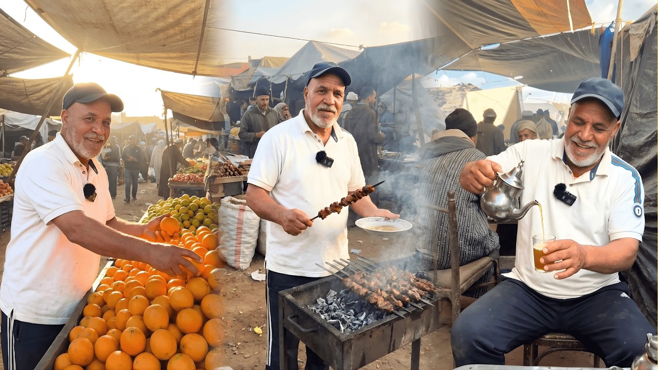 مشينا للسوق شعبي ديال الاربعاء الفقيه بن صالح وجربنا الماكولات تقليديه