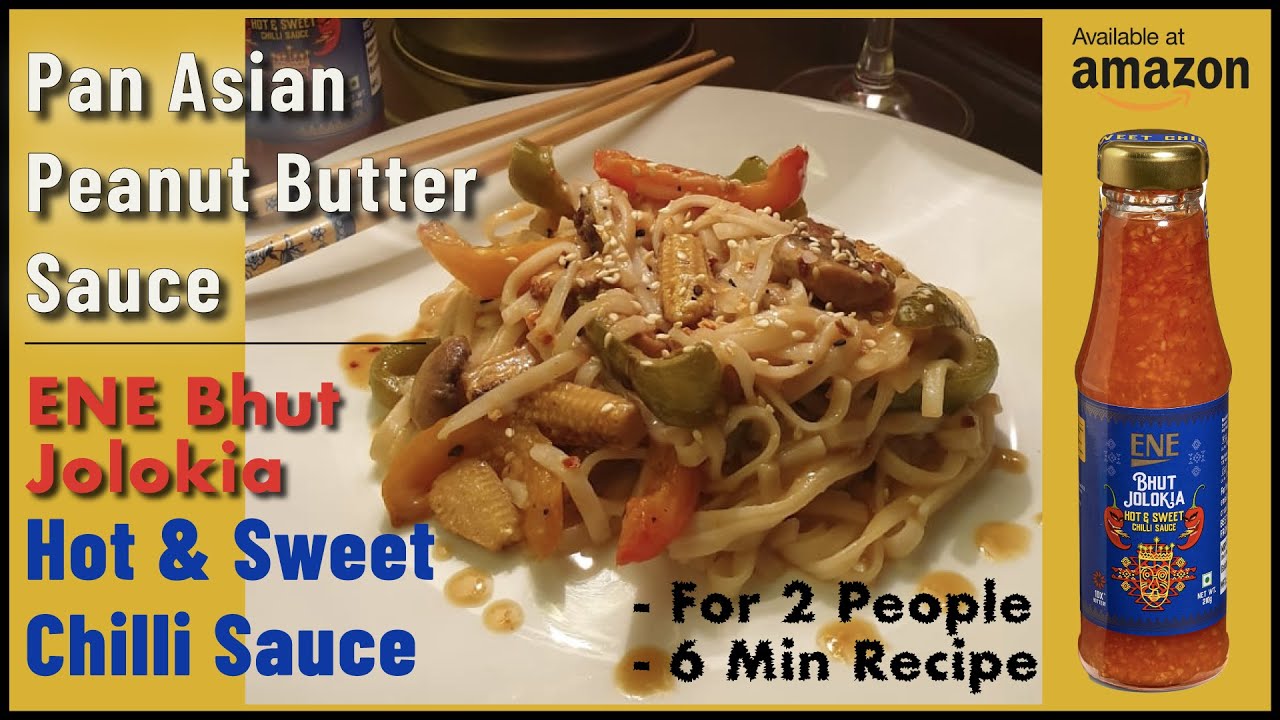 Pan Asian Peanut Butter Sauce Pad Thai Noodles For 2 People 6 Min